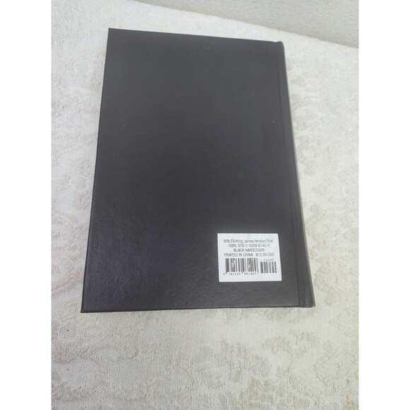 Holy Bible Black King James Version KJV Holman Black Hardcover Red Letter Ed Pew - Picture 3 of 10